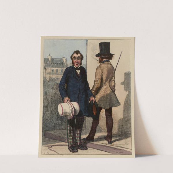 Il ne m’oterait seulement pas mon chapeau (1840-1841) by Paul Gavarni