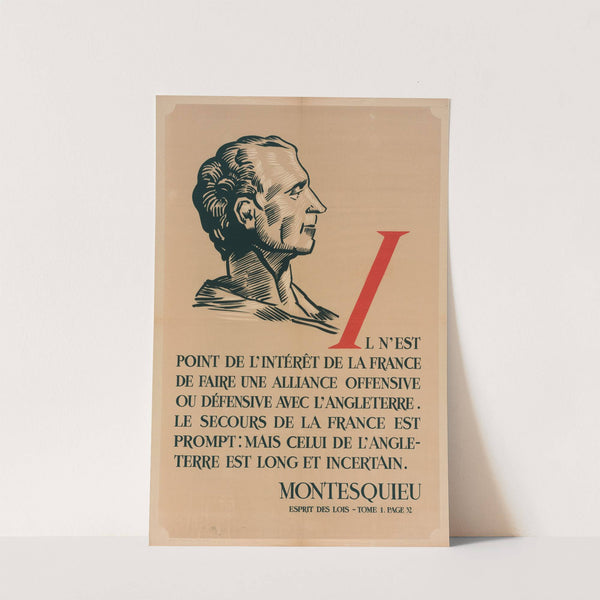 Il N’est Point De L’interêt De La France De Faire… (1943) by Imprimeur Office de répartition de l’affichage