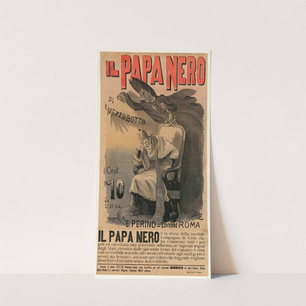 Il Papa nero di E. Mezzabotta (1890) by Ottavio Rodella Tavio