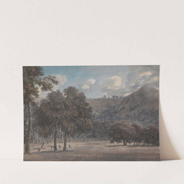 Il Parco degli Astroni, The Wooded Crater Bottom with Hunt in Progress by John Robert Cozens