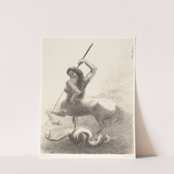 Il y eut des luttes et des vaines victoires (1883) by Odilon Redon