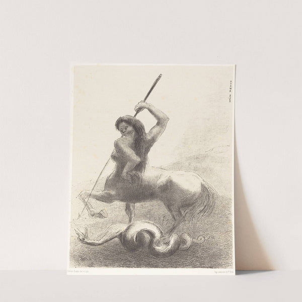 Il y eut des luttes et des vaines victoires (There were struggles and vain victories) by Odilon Redon