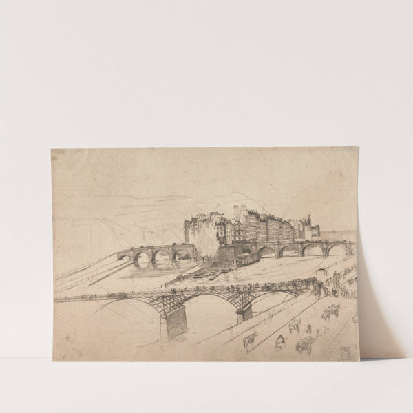 Île de la Cité, Paris (1859) by James Abbott McNeill Whistler