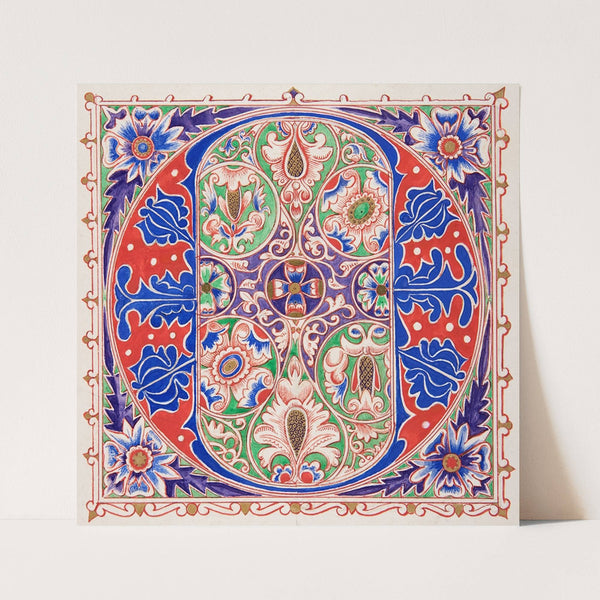 Illuminated Initial ‘O’ (1830–62) by Freeman Gage Delamotte