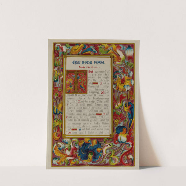 Illuminated Parable - The Rich Fool by Robert Stewart