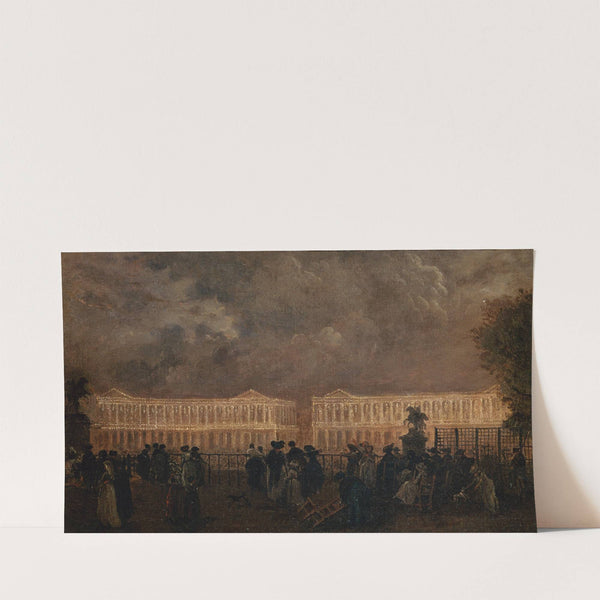 Illumination de la place Louis-XV à l’occasion de la naissance du dauphin, en octobre 1781 (1781) by Claude-Louis Châtelet