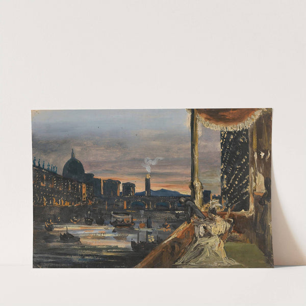Illuminations On The Arno River At The Feast Of San Giovanni, Florence by William Blundell Spence