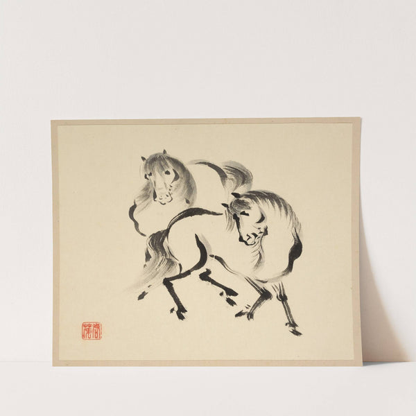 Illustrated book of horses Pl.07 (18th Century) by Tsurusawa Tansaku