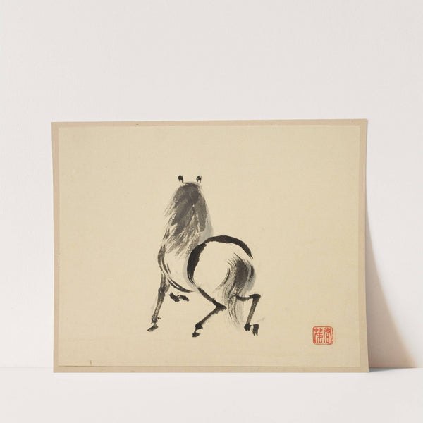 Illustrated book of horses Pl.08 (18th Century) by Tsurusawa Tansaku