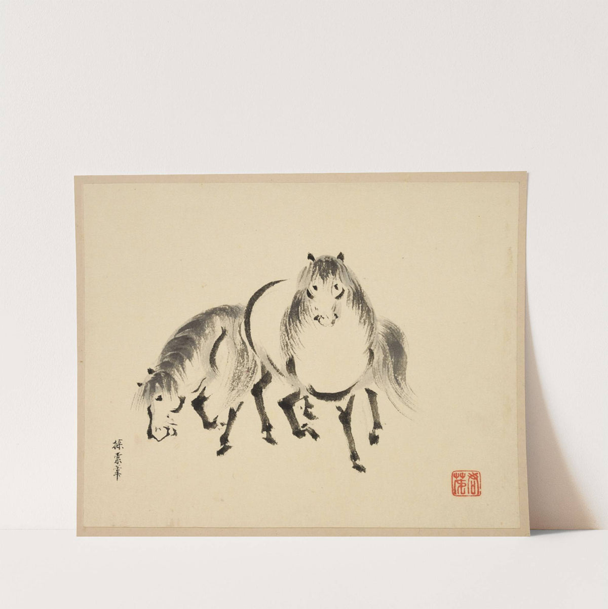 Illustrated book of horses Pl.10 (18th Century) by Tsurusawa Tansaku
