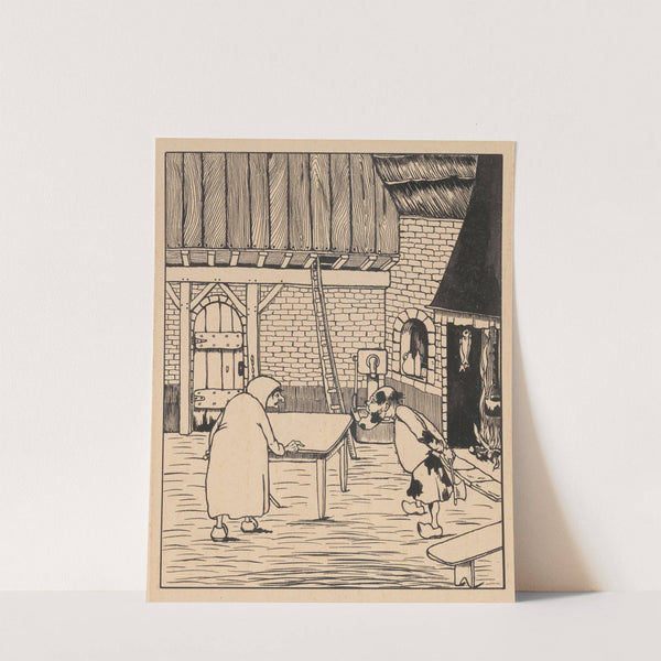 Illustration for ‘Adjendodderken en Anneken-Tooverheks’ by Karel Collens