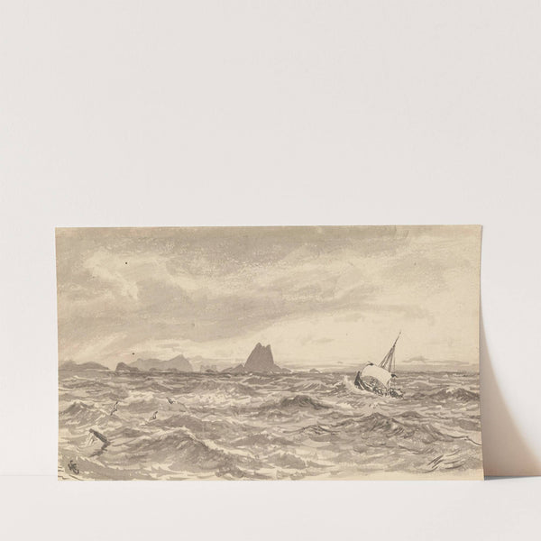 Illustration for ‘The Cormorants of Utröst’ (1878) by Hans Gude