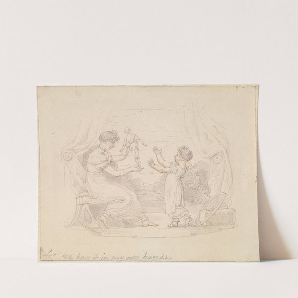 Illustration for The New Doll; Let me Have It in my Own Hands by Edward Francis Burney