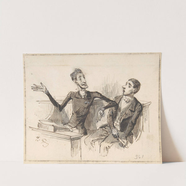 Illustration in Jérôme Paturot, by Louis Reybaud, Paris, 1846 by J. J. Grandville