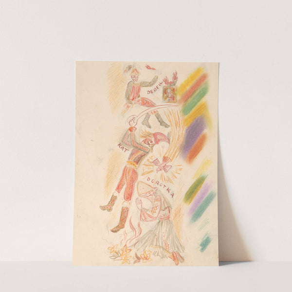 Illustration of the Legend of Saint Dorothea III. by Ján Novák