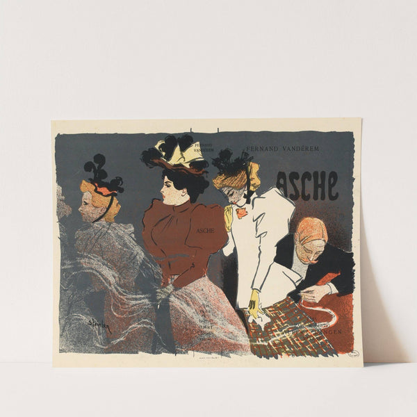 Illustration pour Asche de Fernand Vandérem (1895) by Théophile Alexandre Steinlen