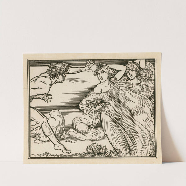 Illustration to act 5, scene 1 of Bell’s edition of The tempest (1900) by Robert Anning Bell