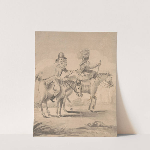 Illustration to H. Bunbury ('Geoffrey Gambado') Annals of Horsemanshipp; '6 Love and Wind' by Henry William Bunbury