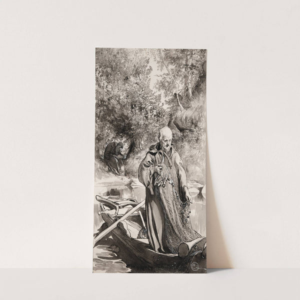 Illustration to ‘Singoalla,The Wind Is My Lover’ by Viktor Rydberg (1894) by Carl Larsson