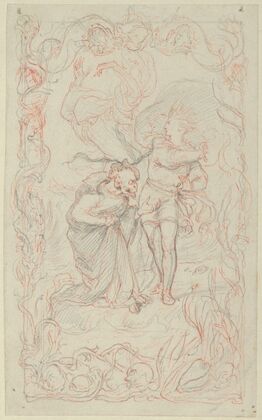 Illustration to the Tempest; Caliban, Ferdinand and Ariel — size preview