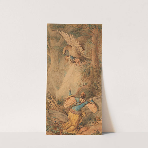 Illustration zu dem Märchen 'Fundevogel' by Ferdinand Fellner