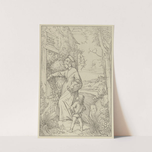 Illustration zur Chronika des fahrenden Schülers (circa 1900) by Eduard von Steinle