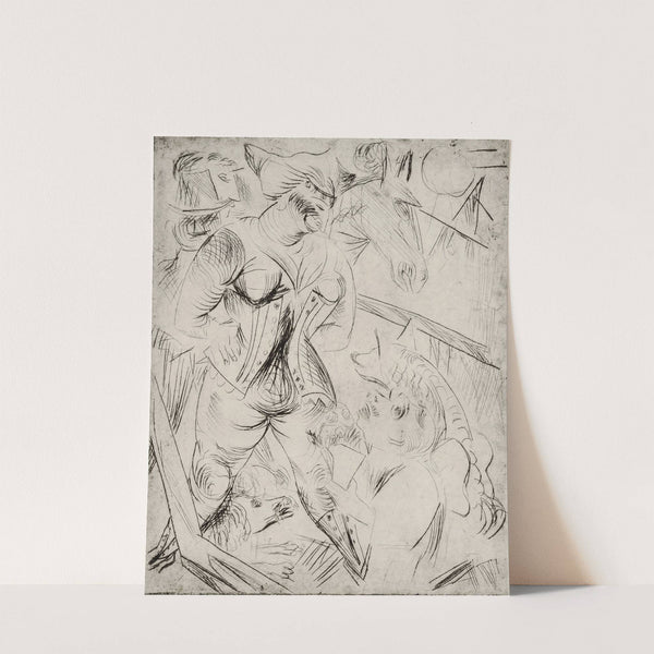 Illustration zur Landstürmerin Courage by Paul Kleinschmidt