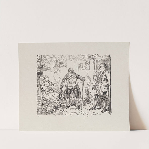 Illustrations for The Universal songster Pl.01 by George Cruikshank