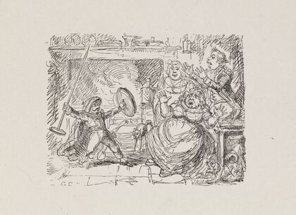 Illustrations for The Universal songster Pl.02