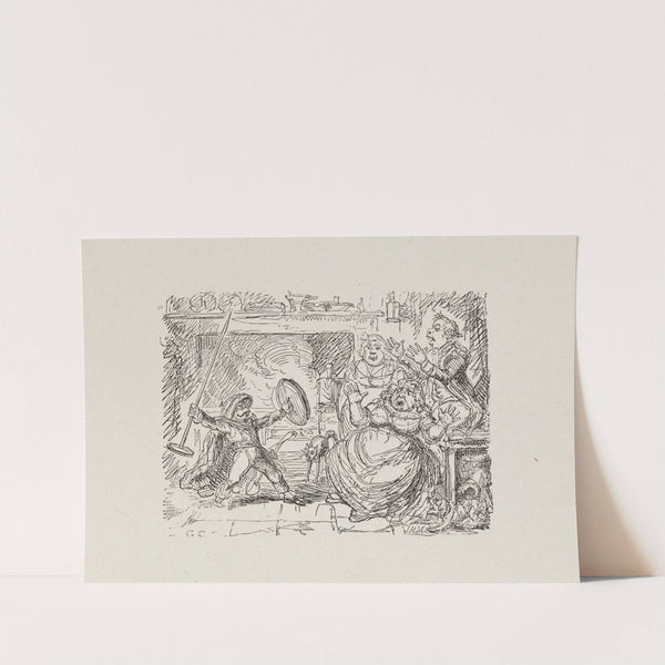 Illustrations for The Universal songster Pl.02 by George Cruikshank