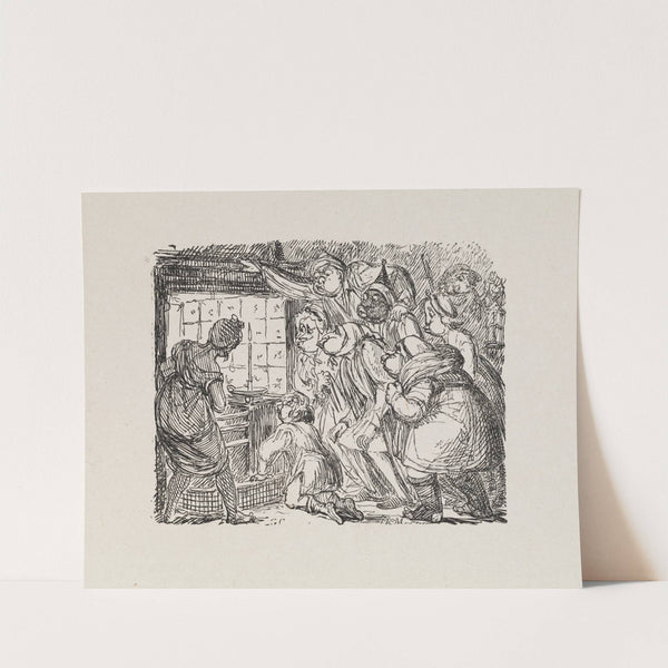 Illustrations for The Universal songster Pl.04 by George Cruikshank