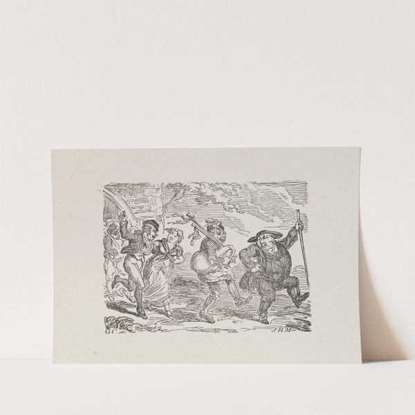 Illustrations for The Universal songster Pl.05 by George Cruikshank