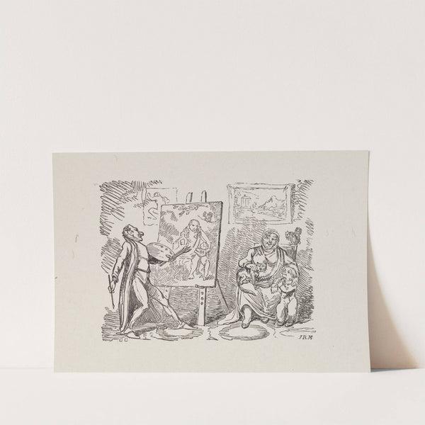 Illustrations for The Universal songster Pl.06 (1825) by George Cruikshank