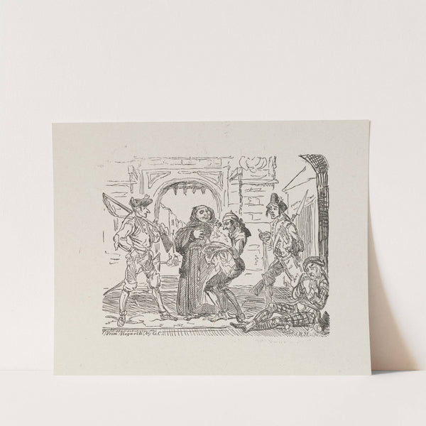 Illustrations for The Universal songster Pl.08 (1825) by George Cruikshank