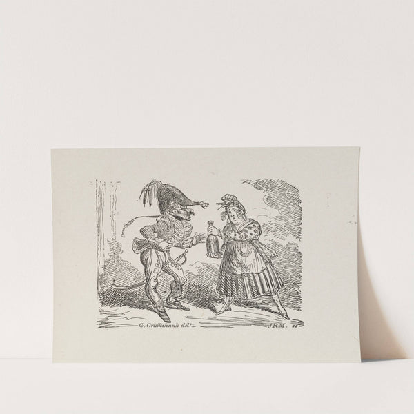 Illustrations for The Universal songster Pl.10 (1825) by George Cruikshank
