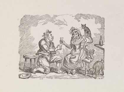 Illustrations for The Universal songster Pl.12