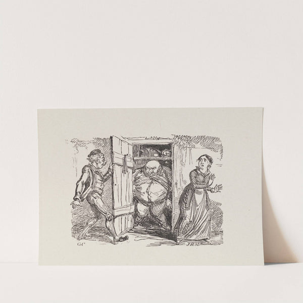 Illustrations for The Universal songster Pl.17 (1825) by George Cruikshank