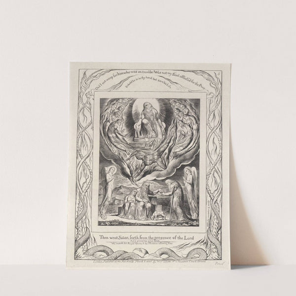 Illustrations of the book of Job Pl.06 by William Blake