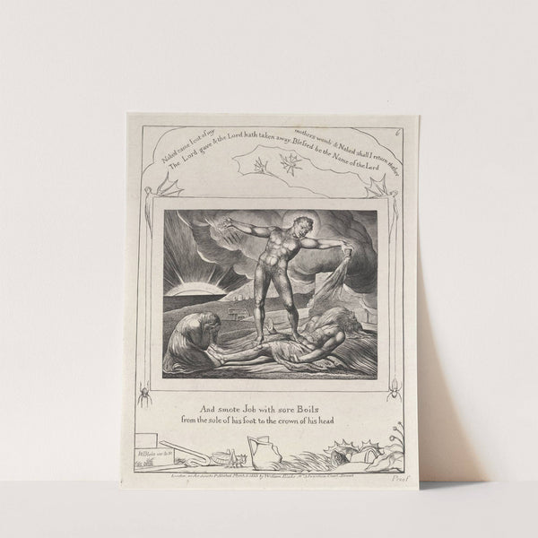 Illustrations of the book of Job Pl.07 by William Blake