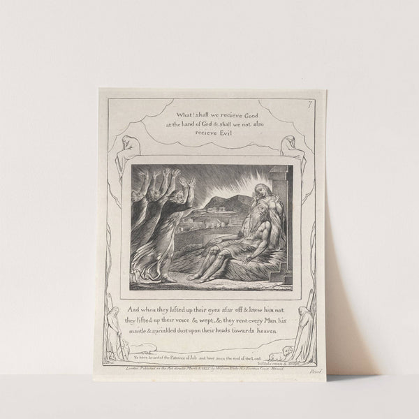 Illustrations of the book of Job Pl.08 by William Blake