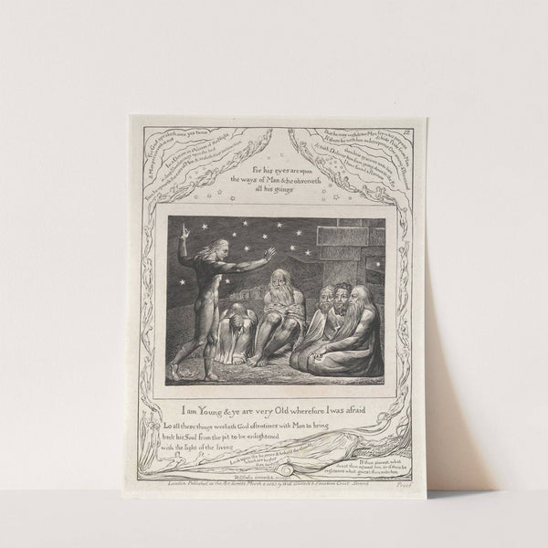 Illustrations of the book of Job Pl.13 by William Blake