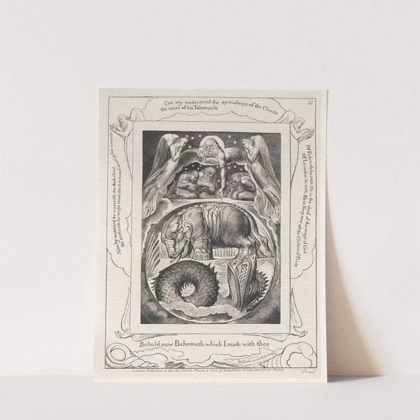 Illustrations of the book of Job Pl.16 by William Blake