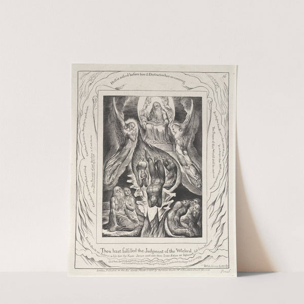 Illustrations of the book of Job Pl.17 by William Blake