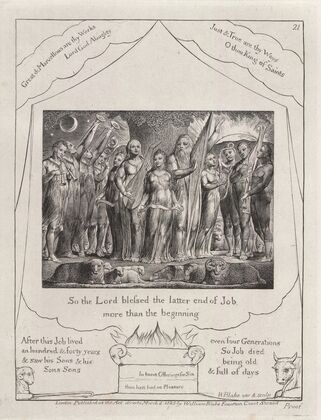 Illustrations of the book of Job Pl.22