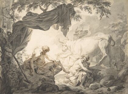 Illustrations to the Metamorphoses of Ovid; Jupiter and Io (.1); Jupiter and Io, disguised as a white beifer (.2); Mercury Rescuing Io from Argus (.3)