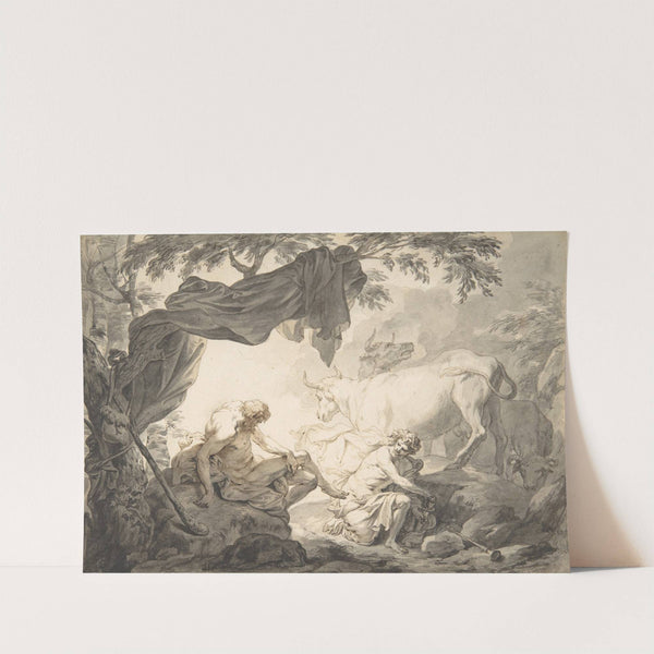Illustrations to the Metamorphoses of Ovid; Jupiter and Io (.1); Jupiter and Io, disguised as a white beifer (.2); Mercury Rescuing Io from Argus (.3) by Godfried Maes