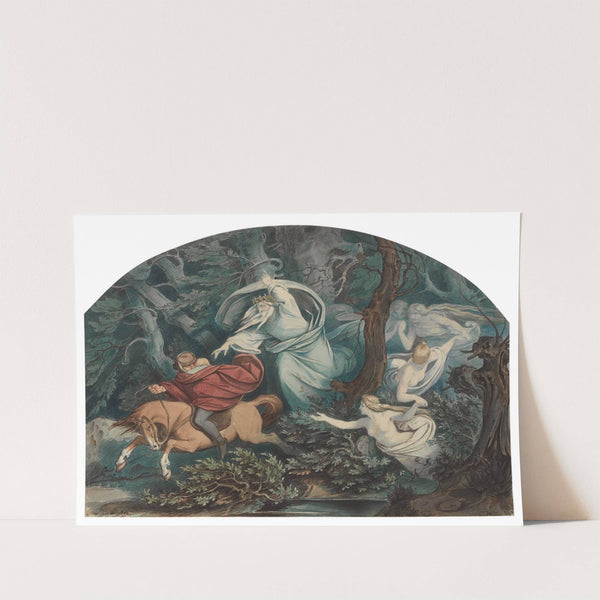 Ilustrace ke Goethově básni Erlkönig (1849) by Moritz von Schwind