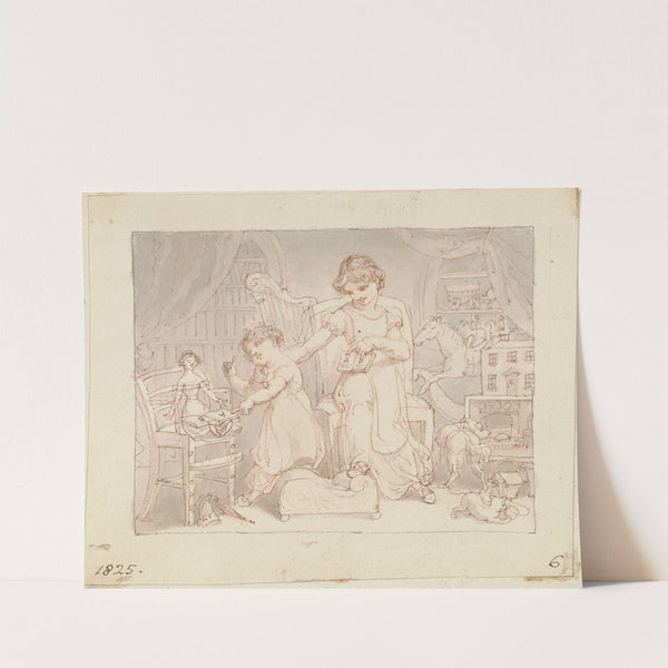 Ilustration for The New Doll; Untitled by Edward Francis Burney