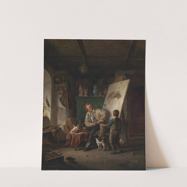 Im Atelier by Karl von Enhuber