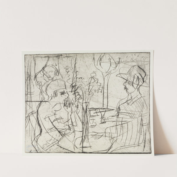 Im Cafe (1919) by Ernst Ludwig Kirchner